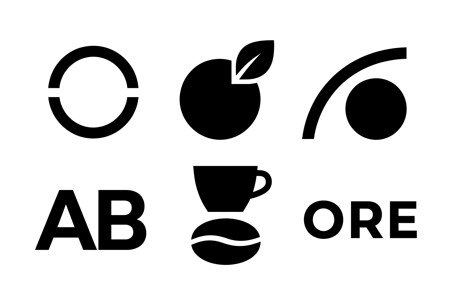 AI logo design in one sitting: 6 flat vector marks that still read at 16px
