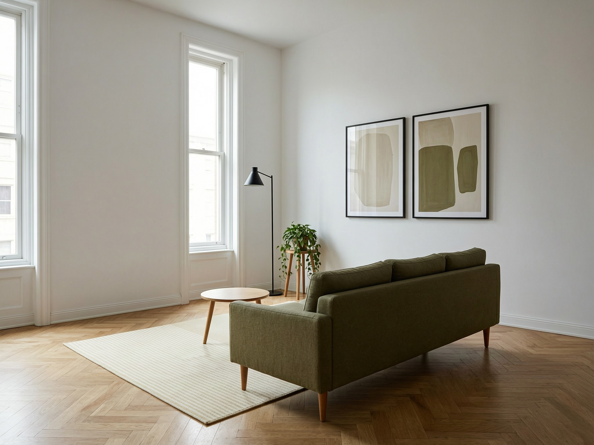 Virtual staging you can actually list: empty room to furnished in one chat